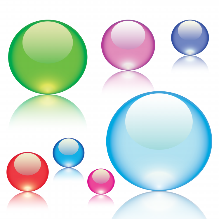 free vector Colorful Glass Marbles